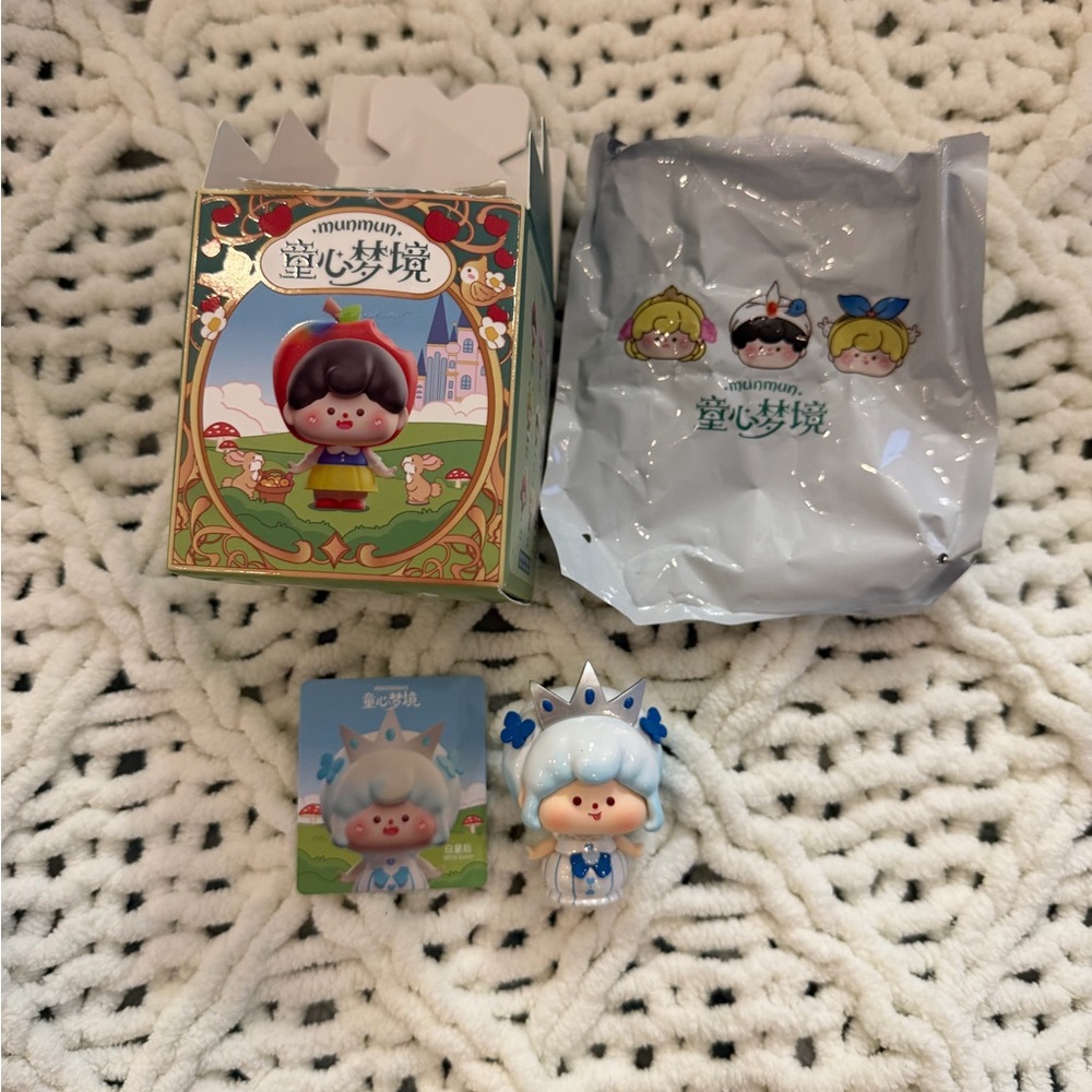 Adorable Blue and White Toy Doll
